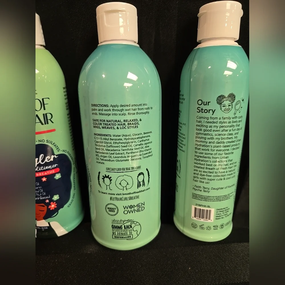 3 Piece Mixed Kids Breath Of Fresh Hair Style Lotion Detangler & Conditioner Lot